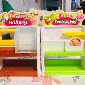 Shopkins Bakery & Fruit Veg Playsets, Partial Sets (No Mixer, Juicer, Figures)